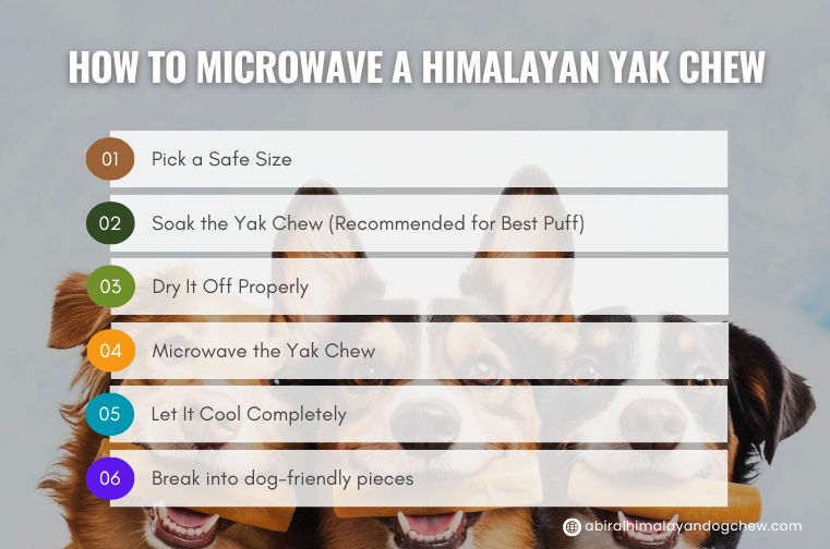 how to microwave a himalayan yak chew instruction